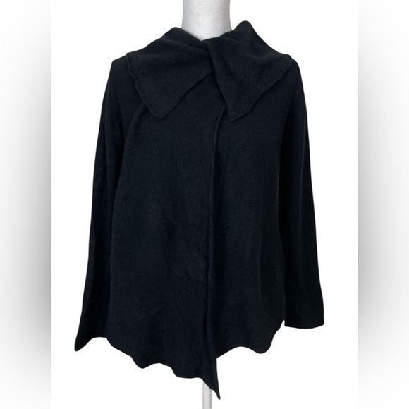 Armani Collezioni Sweaters - Armani Collezioni Women Cashmere Wrap Cardigan Sweater Black Size 8